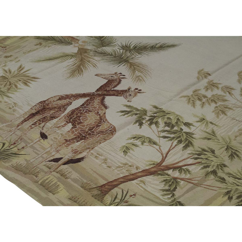 Hand Knotted Wool Area Rug