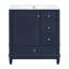 Meuble-lavabo avec lavabo, tablette et trois tiroirs-1845282579