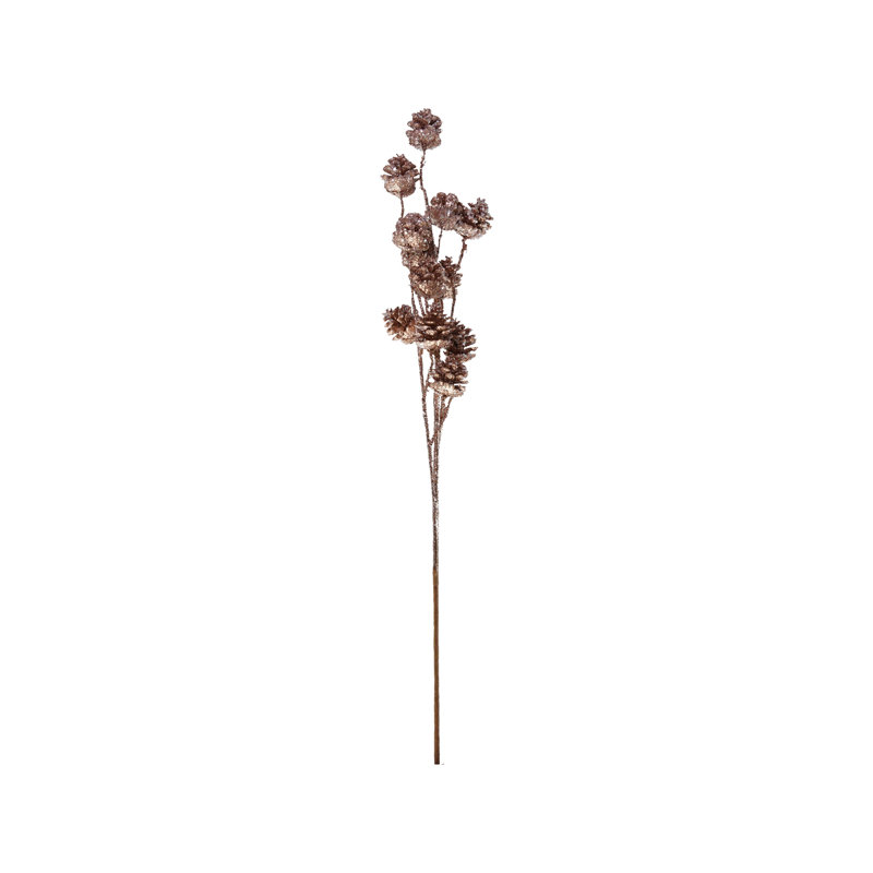 Plastic Pinecone Stem Ice Copper