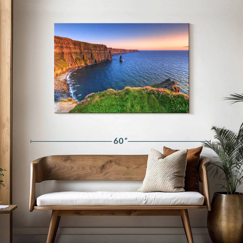 Ravi Moher Cliffs At Daybreak, 30" H x 45" W