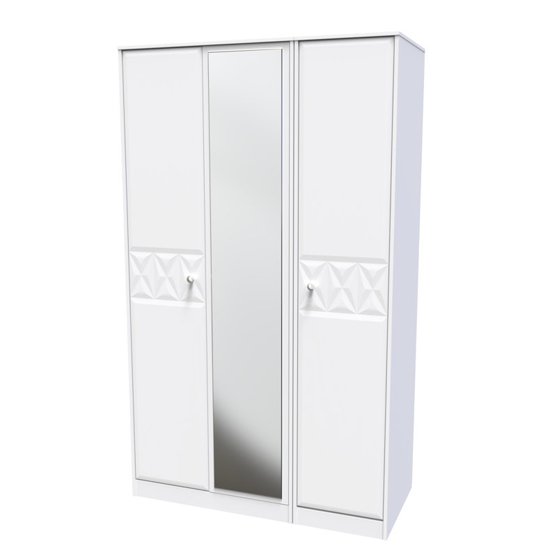 Ceinwen Manufactured Wood Wardrobe, White Matt