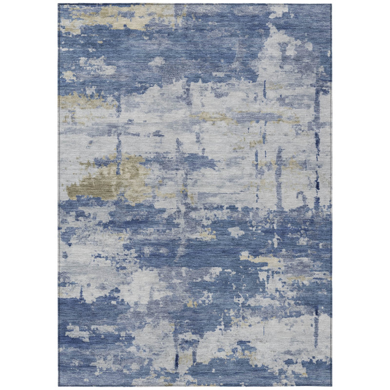Machine Washable Indoor/Outdoor Jadiel ACN2362 Abstract Rug, Rectangle 8' x 10'