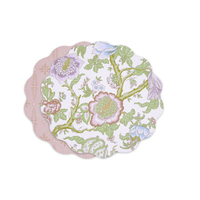 Vida Blooms & Branches Reversible Round Placemats