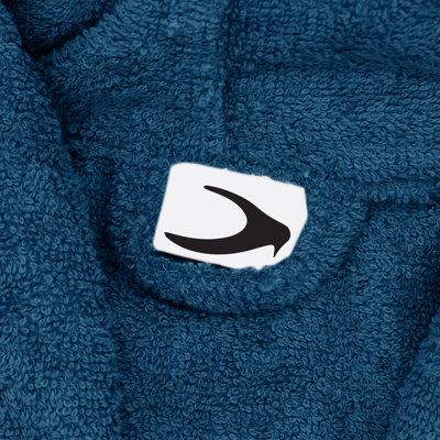 100% Cotton Terry Cloth Above Knee Bathrobe with Pockets and Hood for Kids