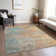 Machine Washable Indoor/Outdoor Christain ACN1298 Teal Rug