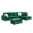Naiden Velvet L-Shaped Sectional Reversible-1121944366