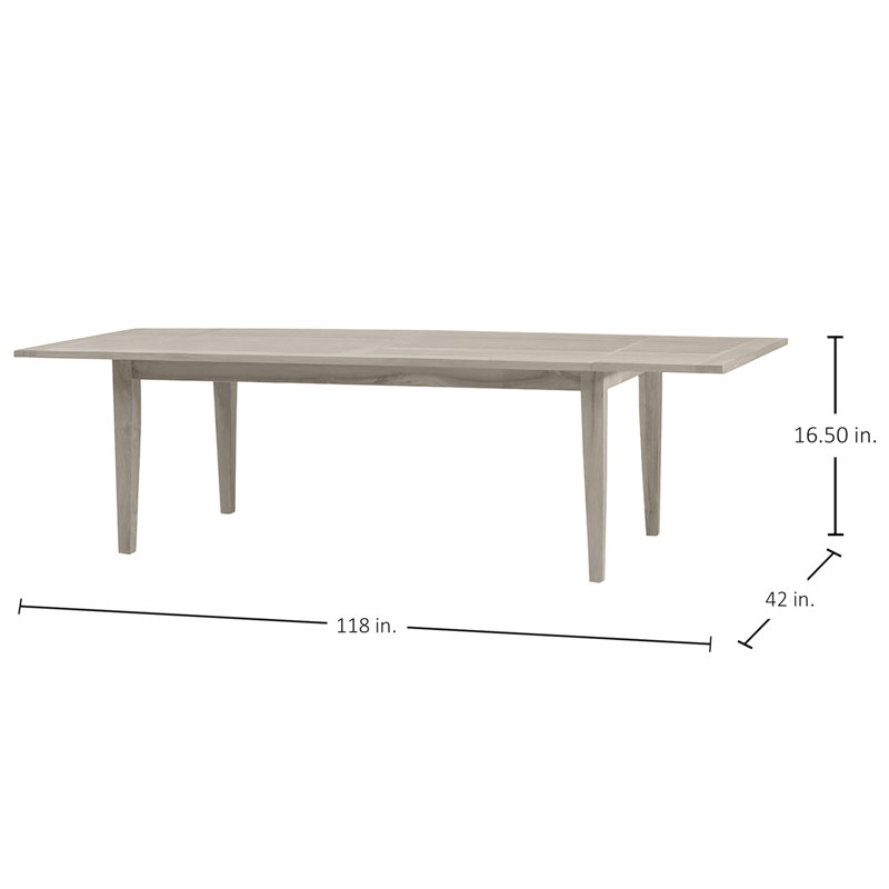 Farm Outdoor Dining Table, Oyster Teak