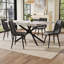Extendable Metal Base Dining Table