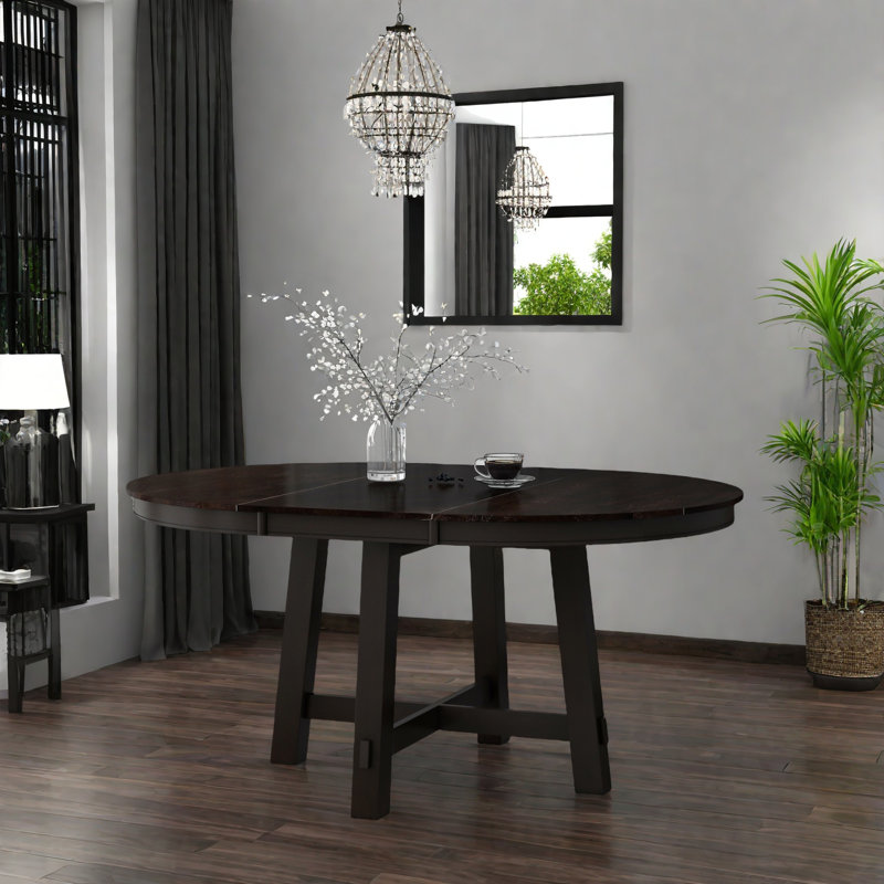 Table de salle à manger extensible Farmhouse, Espresso