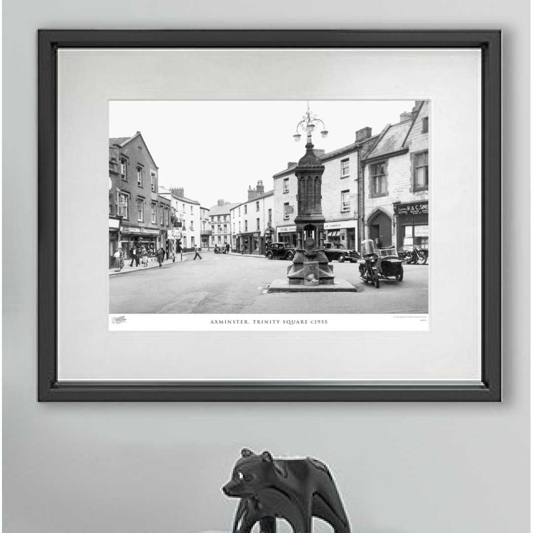 'Axminster, Trinity Square C1955' - Picture Frame Photograph Print on Paper