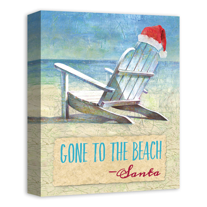 «Gone to the Beach», impression sur toile tendue