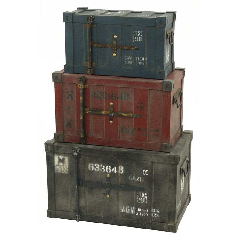 Wood Trunk Set