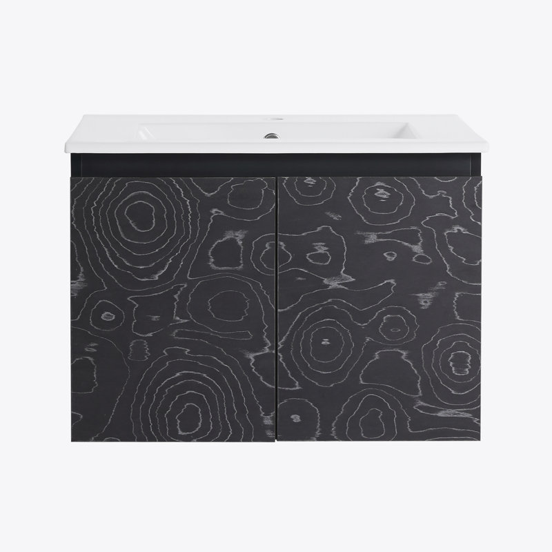 24'' Floating Wall-Mounted Bathroom Vanity With Ceramics Sink