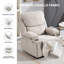 Fauteuil inclinable, pivotant et berçant moderne avec chauffage et massage (gris clair)-1031972930-1014104811