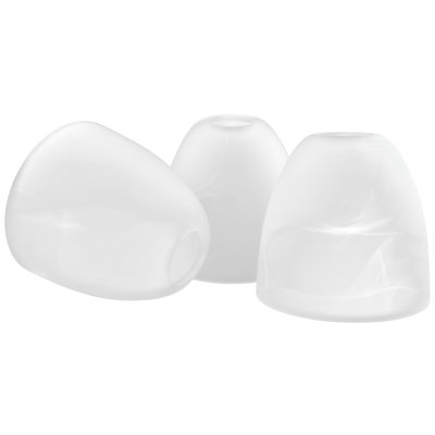 Abat-jour bol en verre blanc 4,75 "