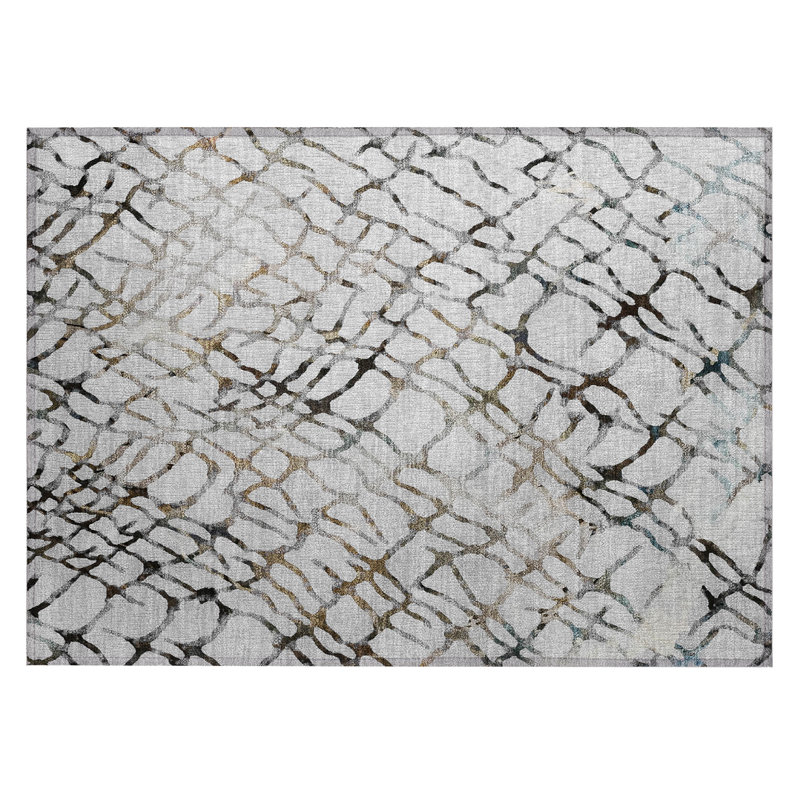 Khiri Abstract Rug, Rectangle 1'8" x 2'6"