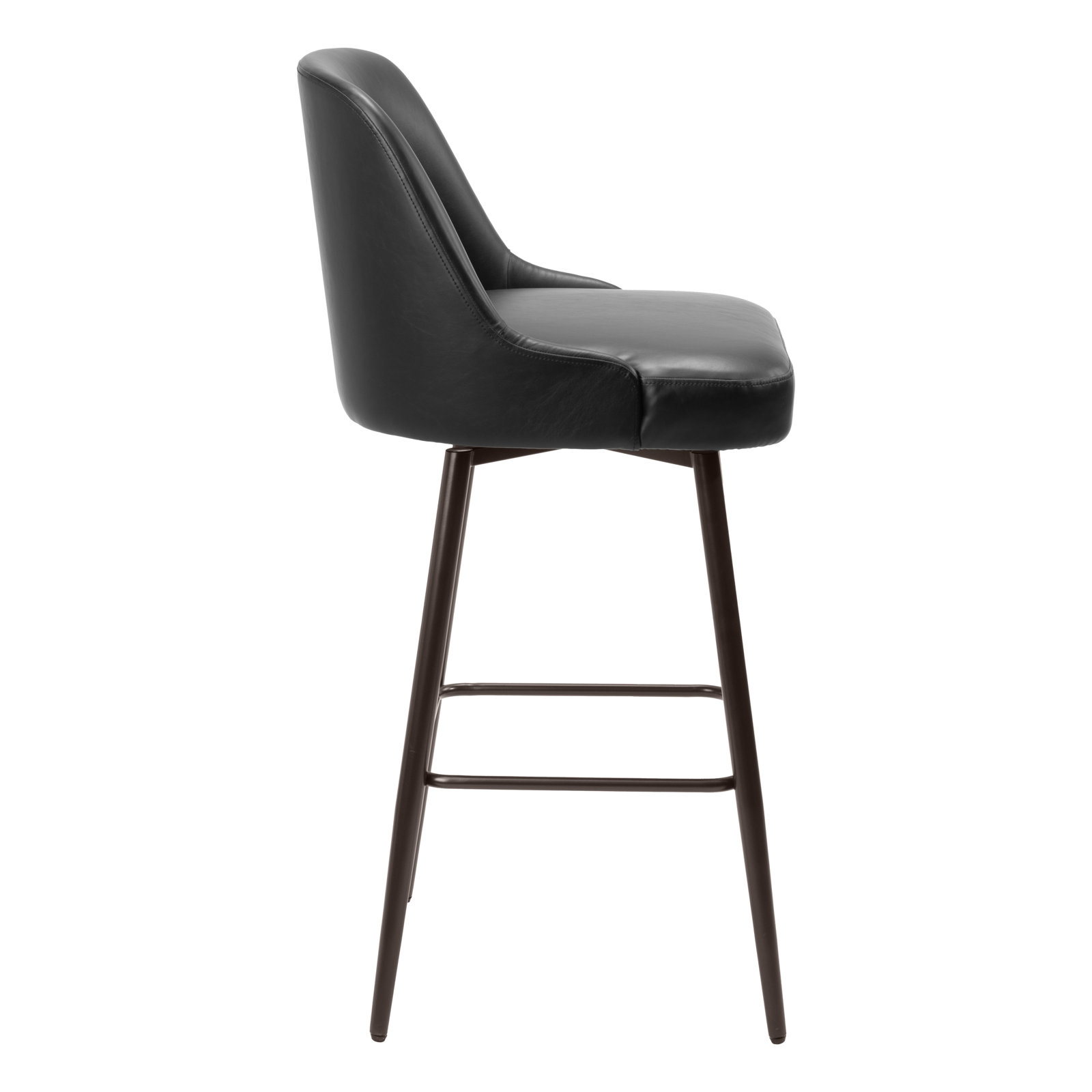 Zack " Bar Stool, Black/Bronze, 30.3" Seat Height