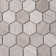 Textured Honeycomb Hexagon Marble Mosaic Tile