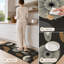 Tapis de cuisine lavables antidérapants à cercles abstraits
