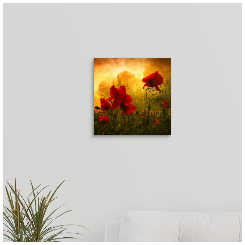 «Red for Love», impression sur toile, H 12 po x l 12 po x P 1,5 po