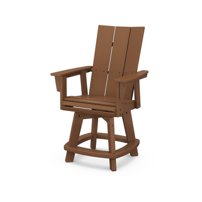 Chaise de comptoir pivotante Modern Curveback Adirondack