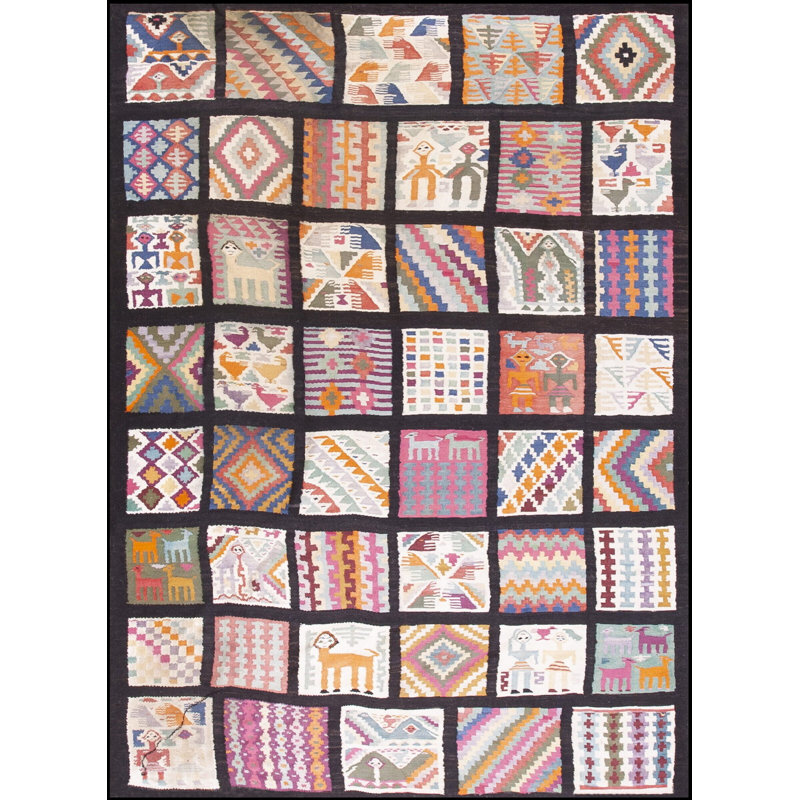 Antique Gafsa Tunisia Flat Weave Rug