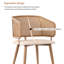 43cm H Low Back Armchair in Brown