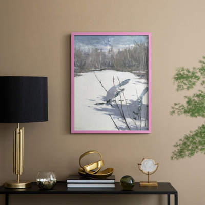 Reproduction encadrée vintage en bois massif CLxxix