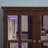 LED Curio Display Cabinet Antique Display Cabinet With Glass Doors Adjustable Shelves-125465689-125465687