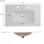 Meuble-lavabo moderne avec lavabo en céramique, meuble-lavabo avec porte en verre trempé-733720651