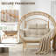 Chaise berçante d'extérieur en osier double avec support et coussins-1270236796-1270236797