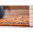 Orange Geometric Oushak Oriental Runner Rug 3x11