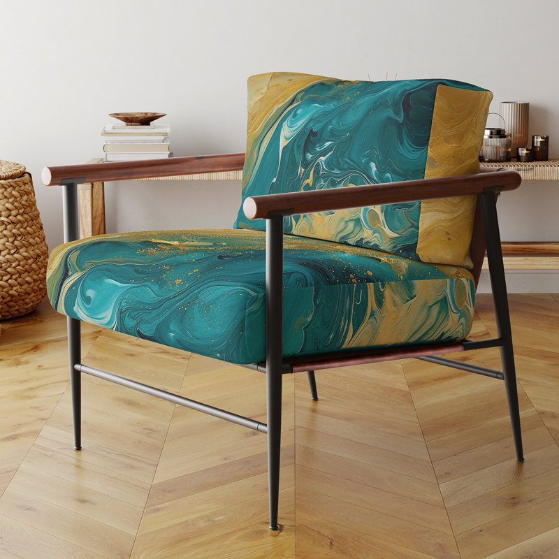 Fauteuil d'appoint Creel, Noir, noir, noir, noir