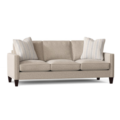 Canapé à accoudoirs carrés avec coussins réversibles de 84 po Calvin