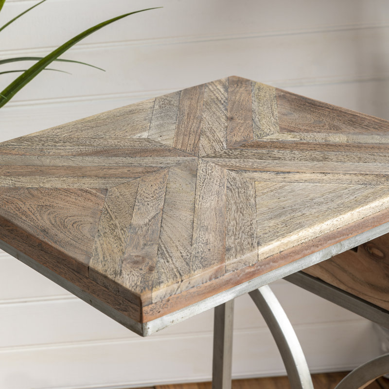 Ulrey Solid Wood Top End Table