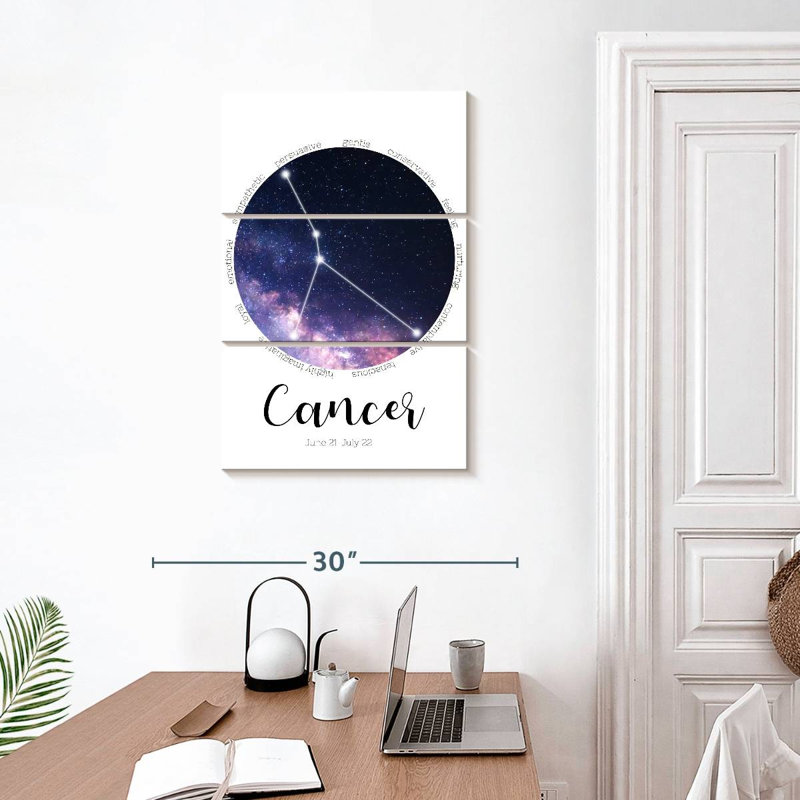 Adella Cancer Star Constellation, H 32 po x l 20 po