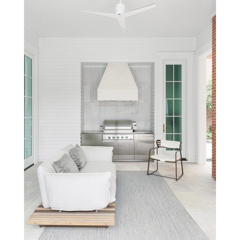 Eliza Ceiling Fan, Gloss White, Gloss White