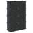 vidaXL Storage Cube Organizer Black Polypropylene Medium Modular