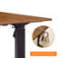 Bureau électrique debout, bureau à hauteur réglable, bureau assis-debout 24 po x 48 po, plateau en acajou / bois naturel-446613814-446613809