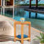 Outdoor Round Teak Side Table