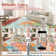 Modern Machine Washable Rug with Rubber Non-Slip Backing for Living Room, Dining Room, Bedroom, Office & Playroom