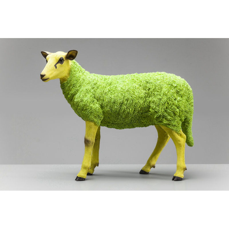 Deco Figurine Sheep, Green