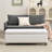 51 Inch Faux Leather Rectangle Storage Ottoman-825615991