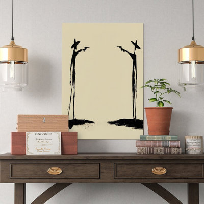 Canvas Wall Art Two Gunmen Facing Each Other Poster Vintage Poster Print Home Decor