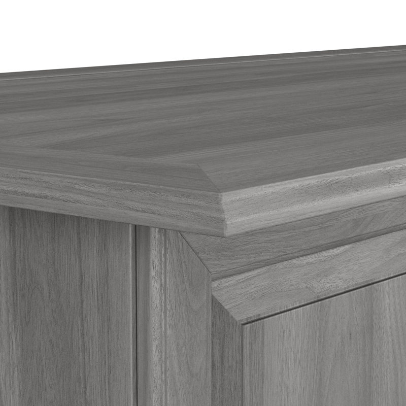 Paelynn Executive Desk, Modern Gray