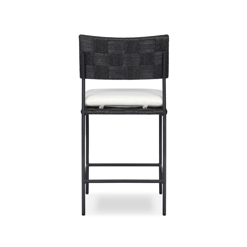Lima Outdoor Stool-Vintage Coal-Counter, 26.5"