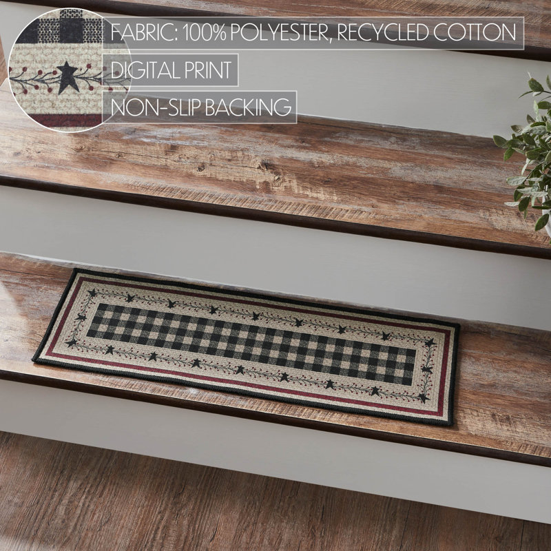 Brockwell Non-Slip Stair Tread, Rectangle 0'8.5" x 2'3"