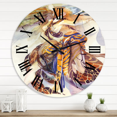 Allegory of Paradise Bird - Horloge murale traditionnelle