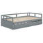 Lit de jour extensible avec couchette, lit de jour en bois avec couchette-1366053907