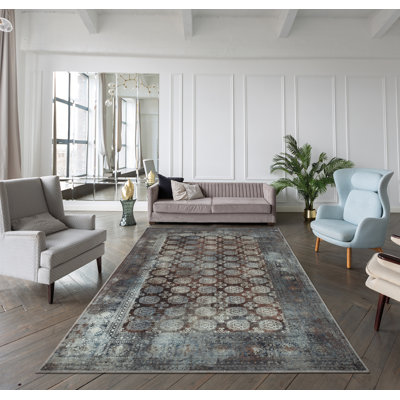 Tapis brun rouille moderne infroissable à tissage plat pour le salon, le couloir